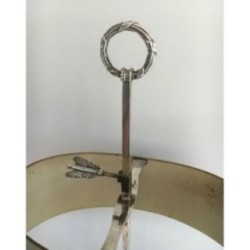 Louis XVI Silver-Plated Bouillotte Lamp Circa 1900