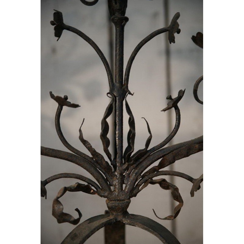 Wrought Iron Candle Holder French Work Circa 1900