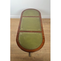 Table basse acajou et cuir