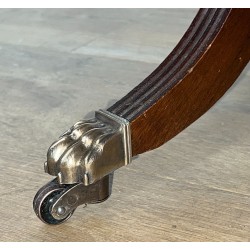 Table basse acajou et cuir