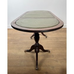 Table basse acajou et cuir