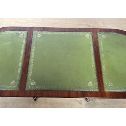 Table basse acajou et cuir