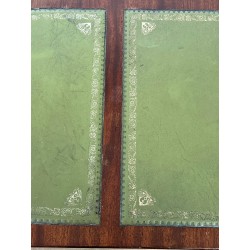 Table basse acajou et cuir