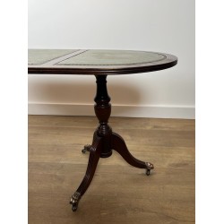 Table basse acajou et cuir