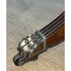 Table basse acajou et cuir