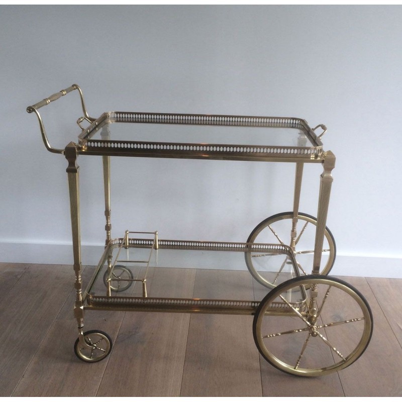 Table roulante laiton