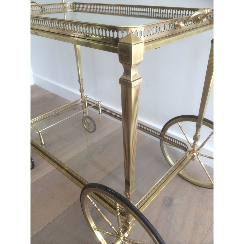Table roulante laiton