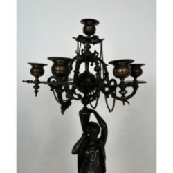Paire de candélabres en bronze