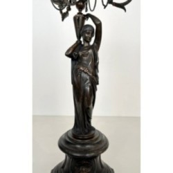 Paire de candélabres en bronze