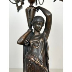 Paire de candélabres en bronze