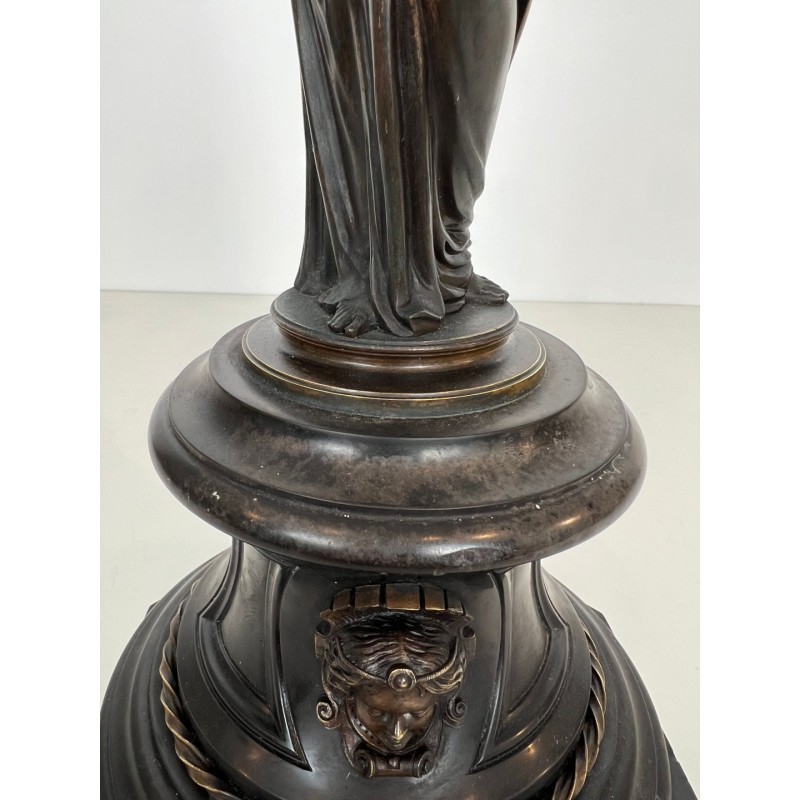 Paire de candélabres en bronze