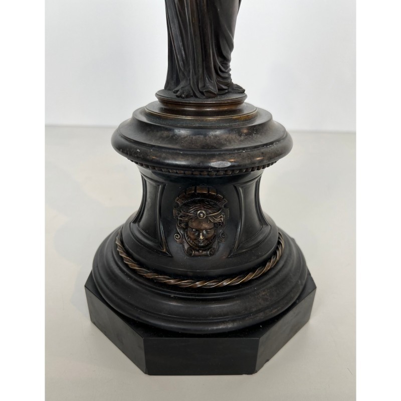 Paire de candélabres en bronze
