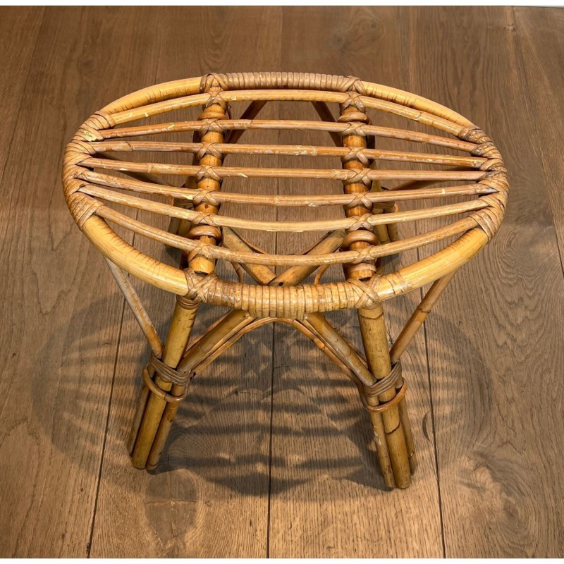 Tabouret en rotin