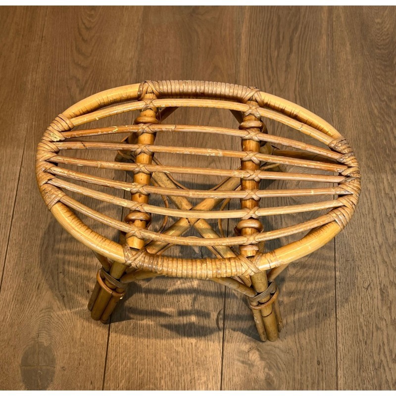 Tabouret en rotin