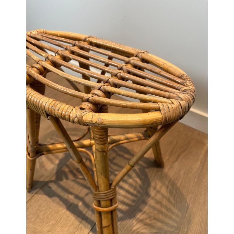 Tabouret en rotin
