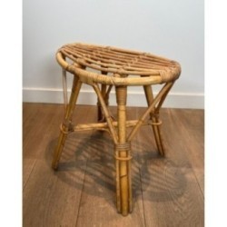 Tabouret en rotin