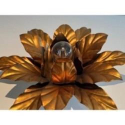 Applique fleur en métal doré