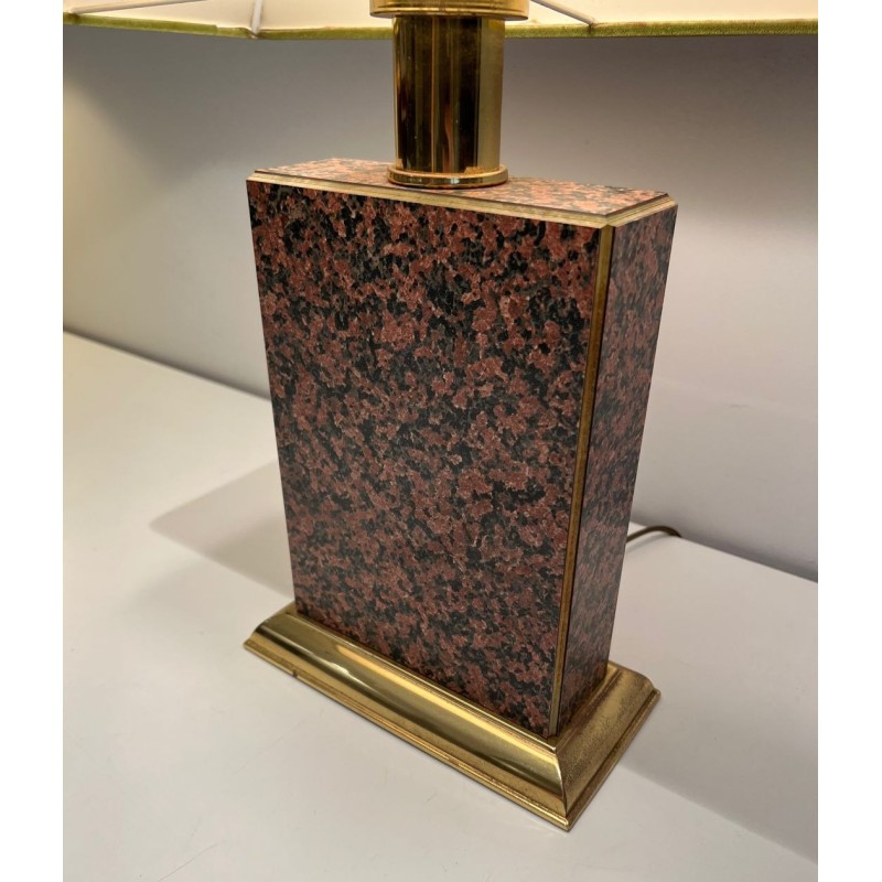 Pair of Chinoiserie Table Lamps, Pagoda Shades, French Work, circa 1970