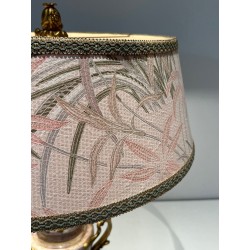 Grande Lampe Marbre et Bronze Style Louis XV, Travail Français, XIXe Siècle