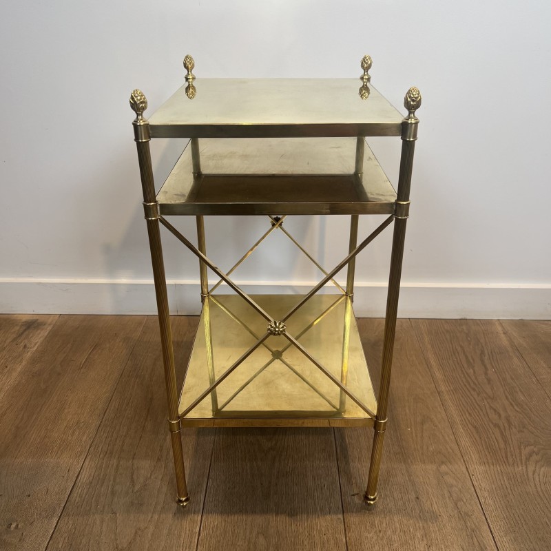 Paire de Bouts de Canapé Maison Jansen Laiton 1940 - Maison Barrois