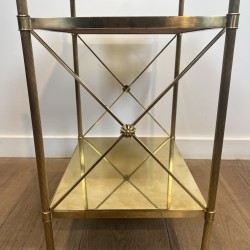 Paire de Bouts de Canapé Maison Jansen Laiton 1940 - Maison Barrois