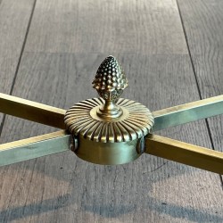Table Basse Maison Baguès Laiton Miroir Venere 1970 - Maison Barrois