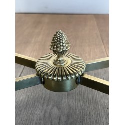 Table Basse Maison Baguès Laiton Miroir Venere 1970 - Maison Barrois