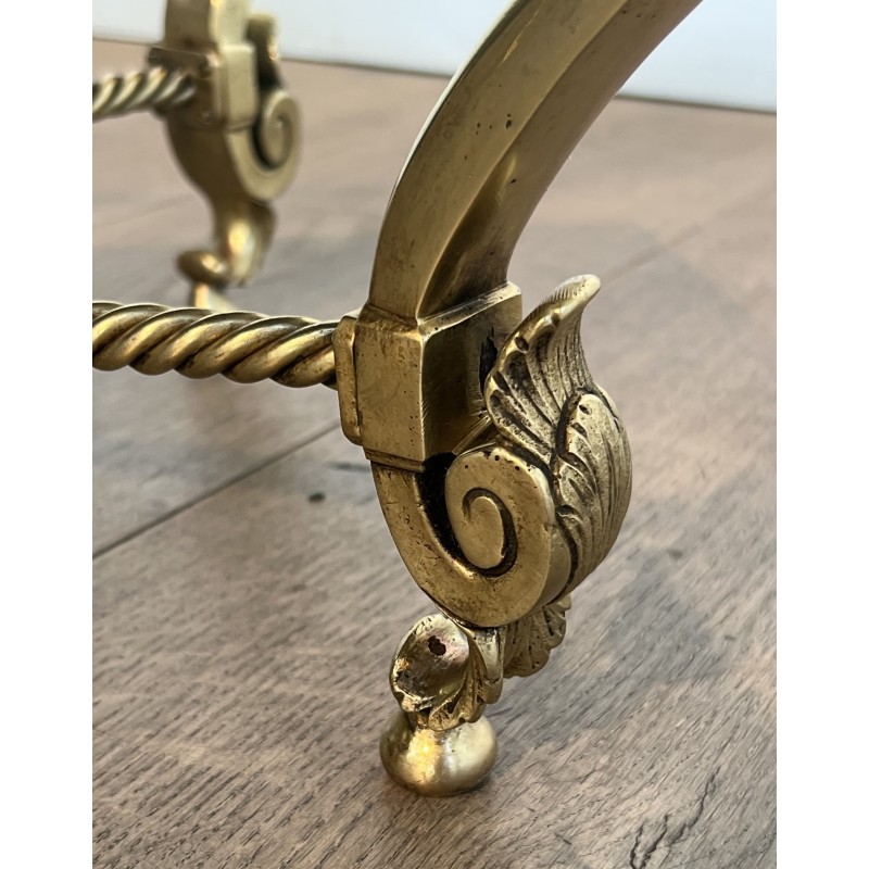 Sphinxes Coffee Table Bronze Venere Mirror 1970 - Maison Barrois