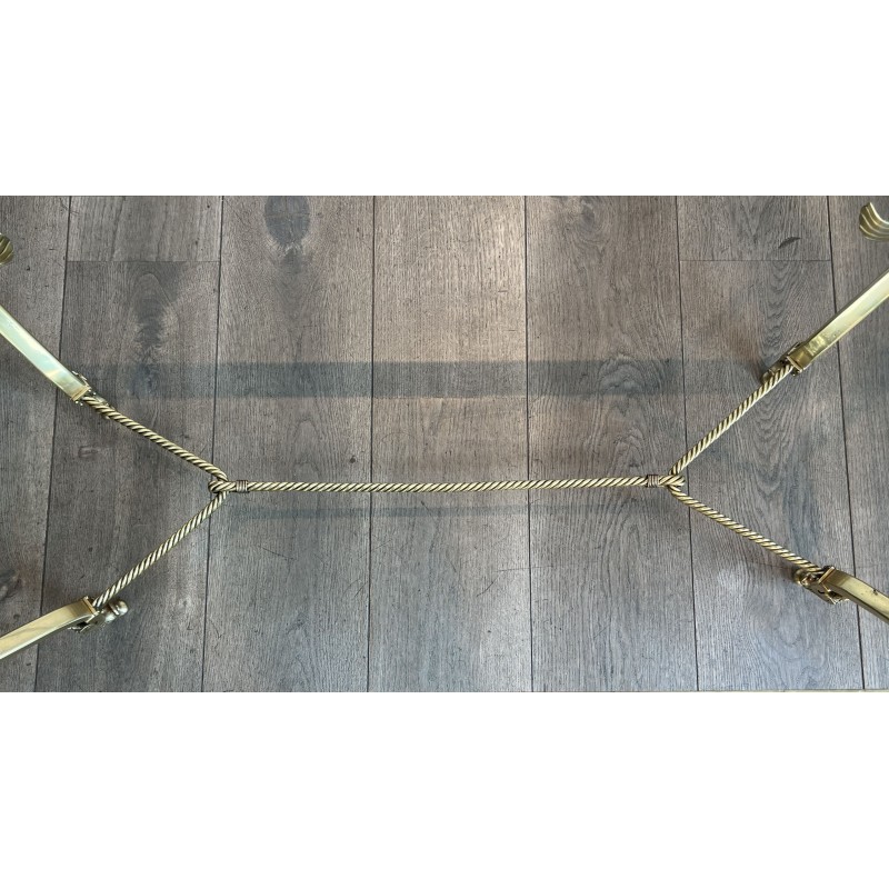 Sphinxes Coffee Table Bronze Venere Mirror 1970 - Maison Barrois