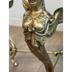 Sphinxes Coffee Table Bronze Venere Mirror 1970 - Maison Barrois