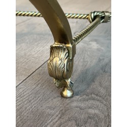 Table Basse Sphynges Bronze Miroir Venere 1970 - Maison Barrois