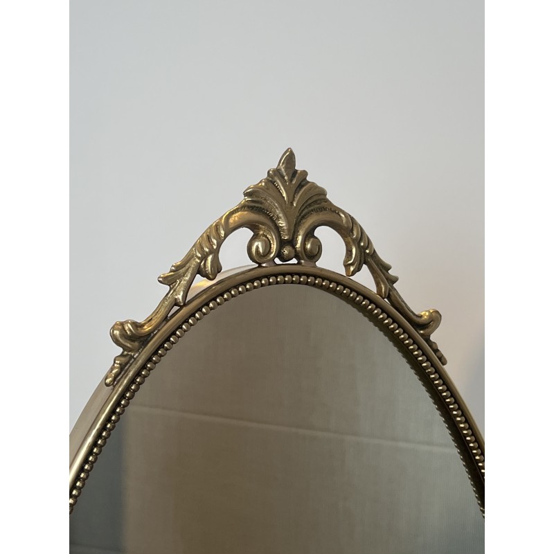 Cheval Psyche Mirror Stand Carved Frame 19th Century - Maison Barrois