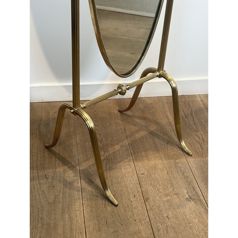 Miroir Psyché sur Pied Encadrement Sculpté XIXème - Maison Barrois