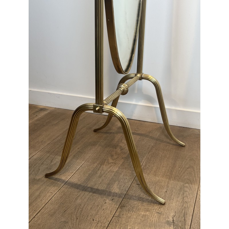 Cheval Psyche Mirror Stand Carved Frame 19th Century - Maison Barrois