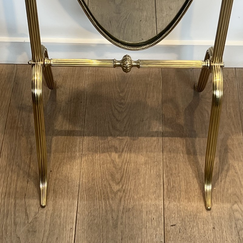 Cheval Psyche Mirror Stand Carved Frame 19th Century - Maison Barrois