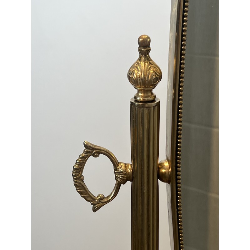 Cheval Psyche Mirror Stand Carved Frame 19th Century - Maison Barrois