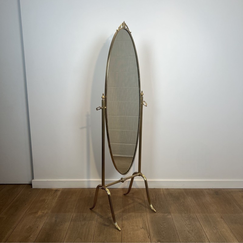 Miroir Psyché sur Pied Encadrement Sculpté XIXème - Maison Barrois