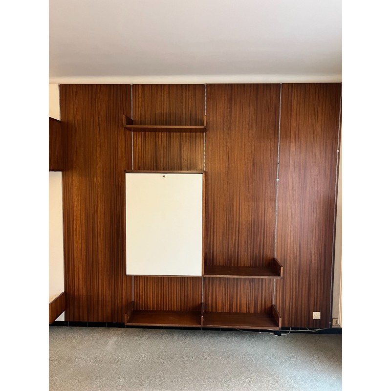 Grand Système Mural Modulable | Bibliothèque Design Français 1970
