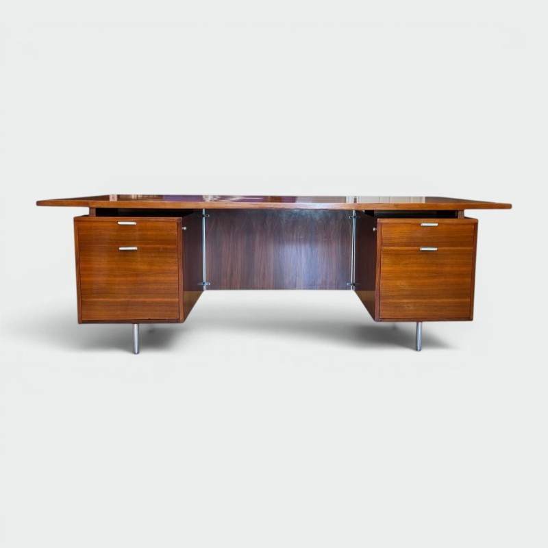 George Nelson Walnut EOG Desk | Herman Miller 1960s Design