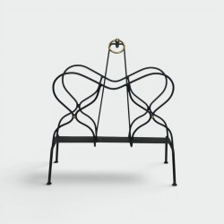 Porte-Revues Métal Laqué & Laiton | Jacques Adnet Années 1950