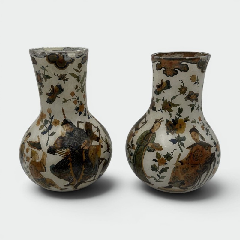 Vases Arte Povera Chinoiserie XVIIIe | Antiquité Italienne