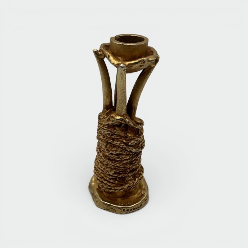 Bougeoir sculptural – Pierre Casenove pour Fondica, signé, années 1990
