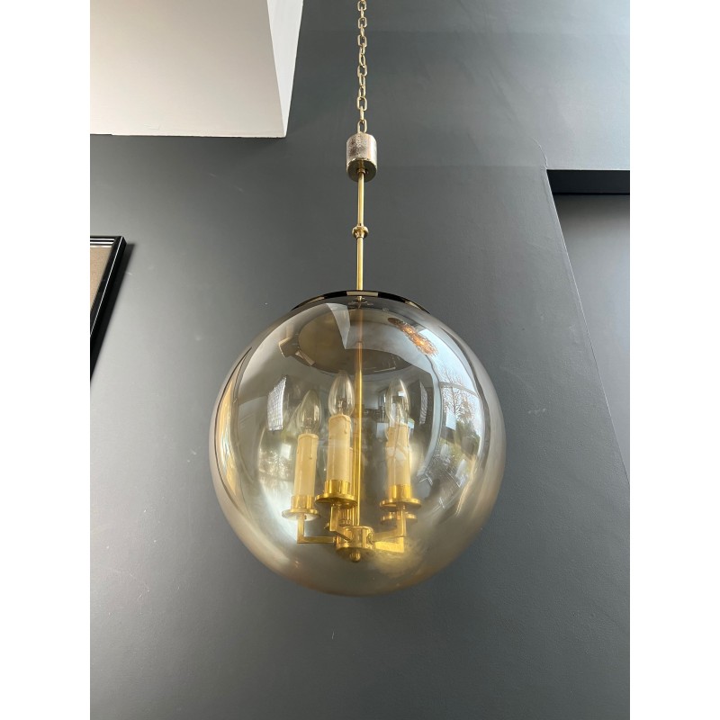 Suspension Boule en Verre Fumé | Maison Barrois