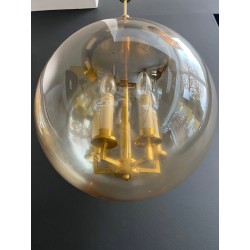Suspension Boule en Verre Fumé | Maison Barrois