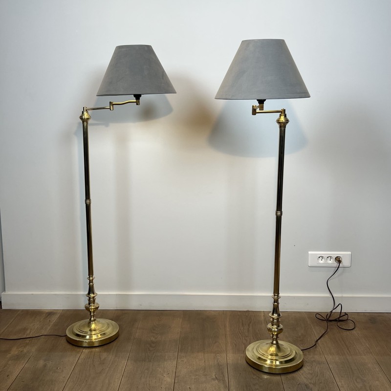 Liseuses sur Pied en Laiton | Maison Barrois