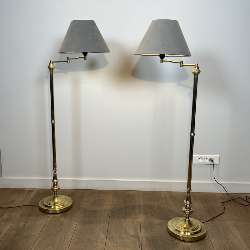 Liseuses sur Pied en Laiton | Maison Barrois