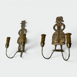 Appliques Néoclassiques en Laiton | Maison Barrois