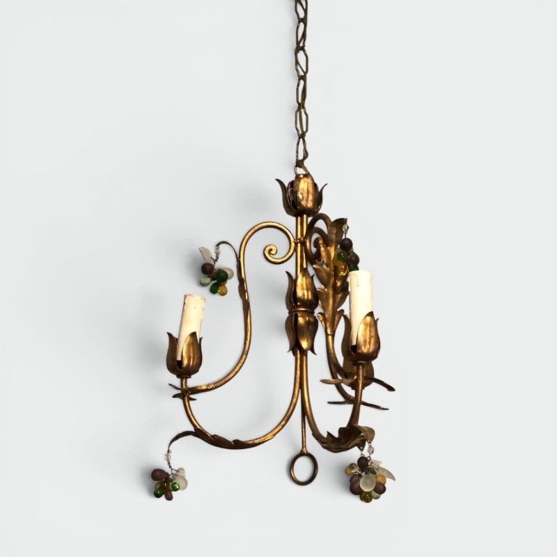 Gilt Metal Chandeliers | Maison Barrois