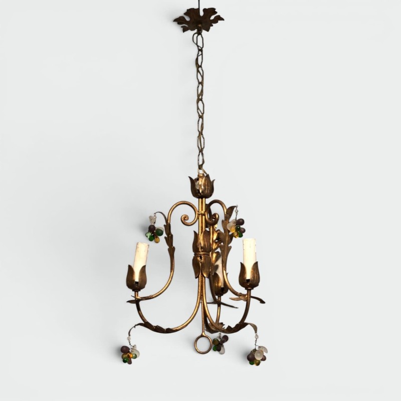 Gilt Metal Chandeliers | Maison Barrois