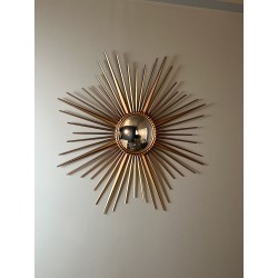 Sunburst Mirror in Gilt, Chaty Vallauris | Maison Barrois